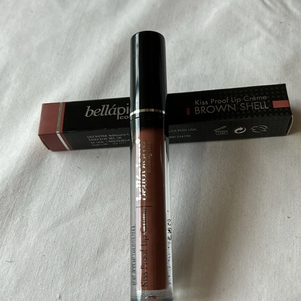bellapierre Kiss Proof Lip Creme-Brown Shell   NIB